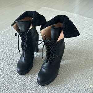Moncler boots with heels